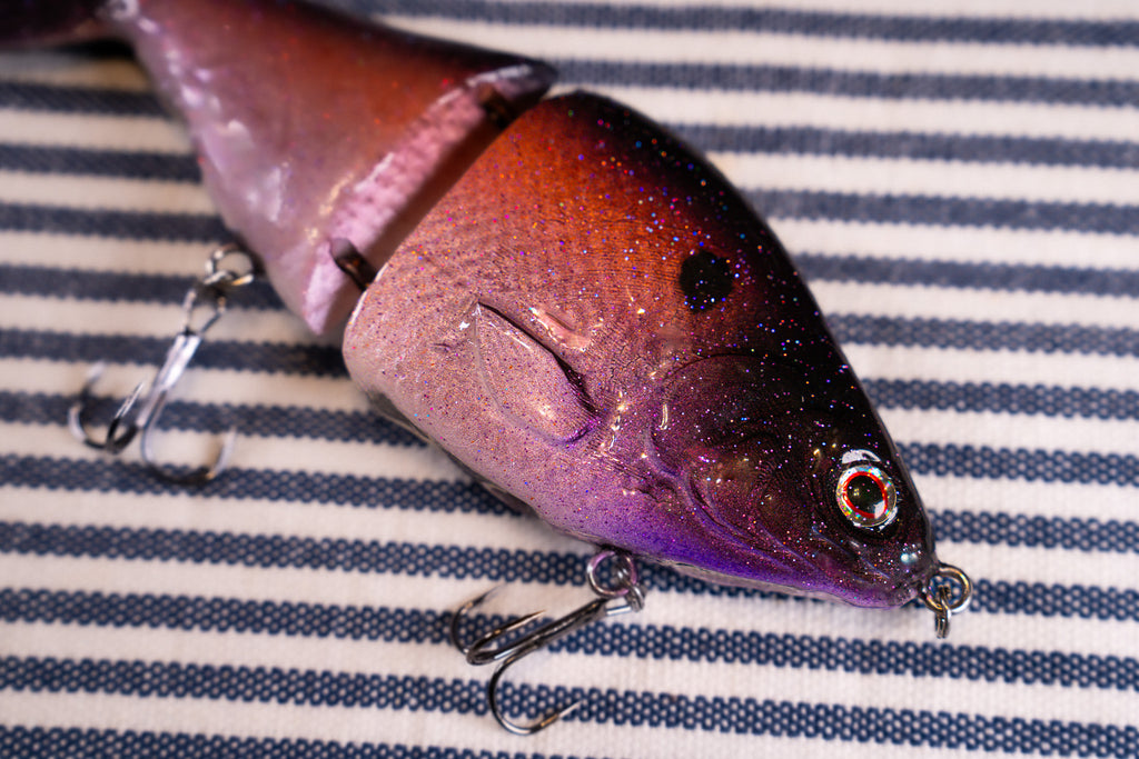 A close up of the Phantom Shad by Bully Baits. 